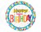 Bright Birthday Plates - Colorful Rainbow Design with 'HAPPY BIRTHDAY' Message